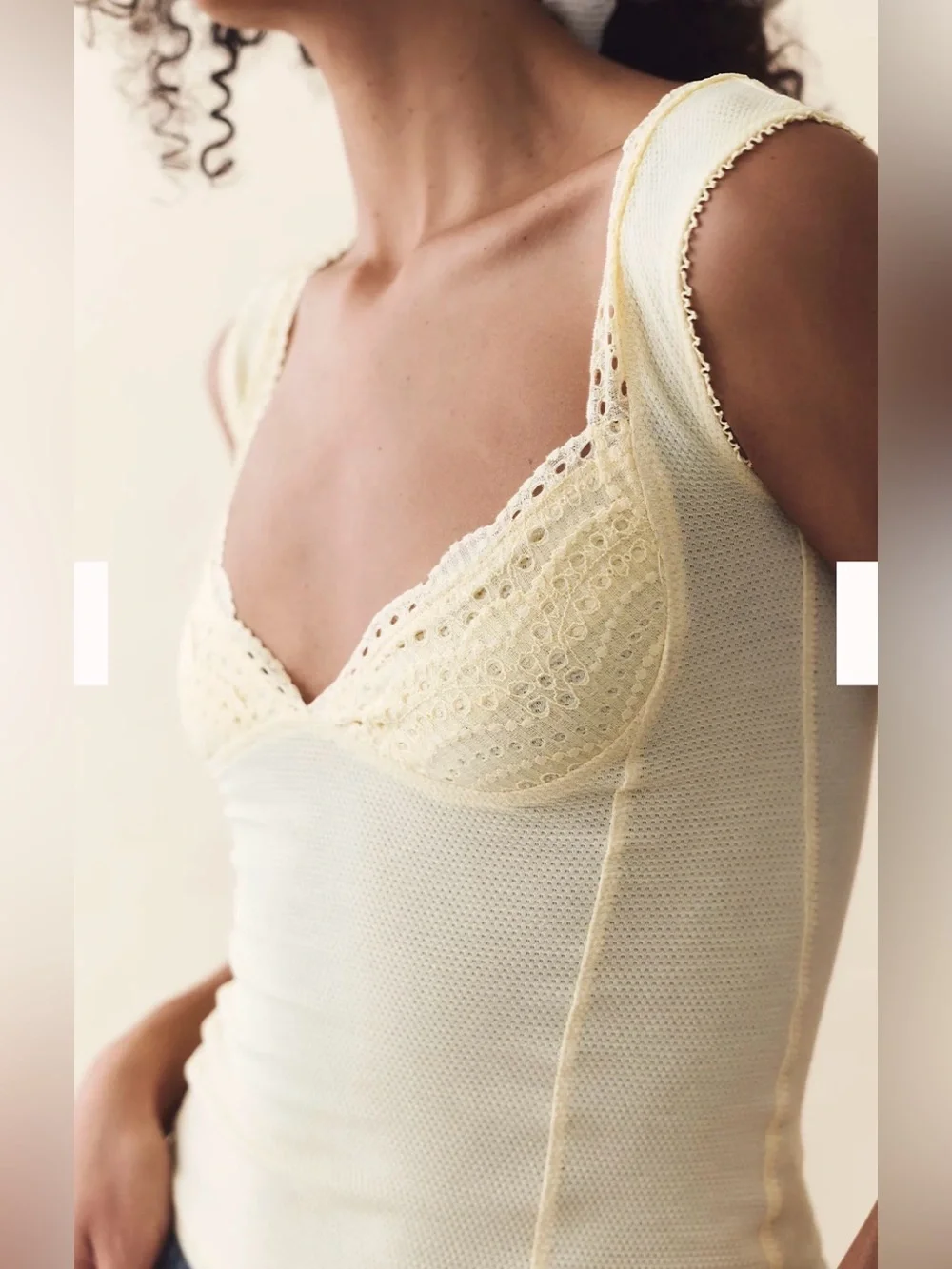Free People Intimately Free Blush Hour Tee Tank Bralette | Free People Size: M